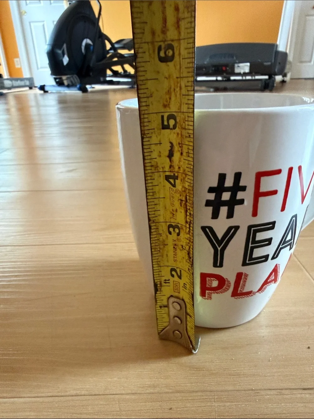 #FIVE YEAR PLAN OVERSIZED CERAMIC COFFEE MUG BETWEEN 20 OZ -30 OZ NOVELTY RETIRE